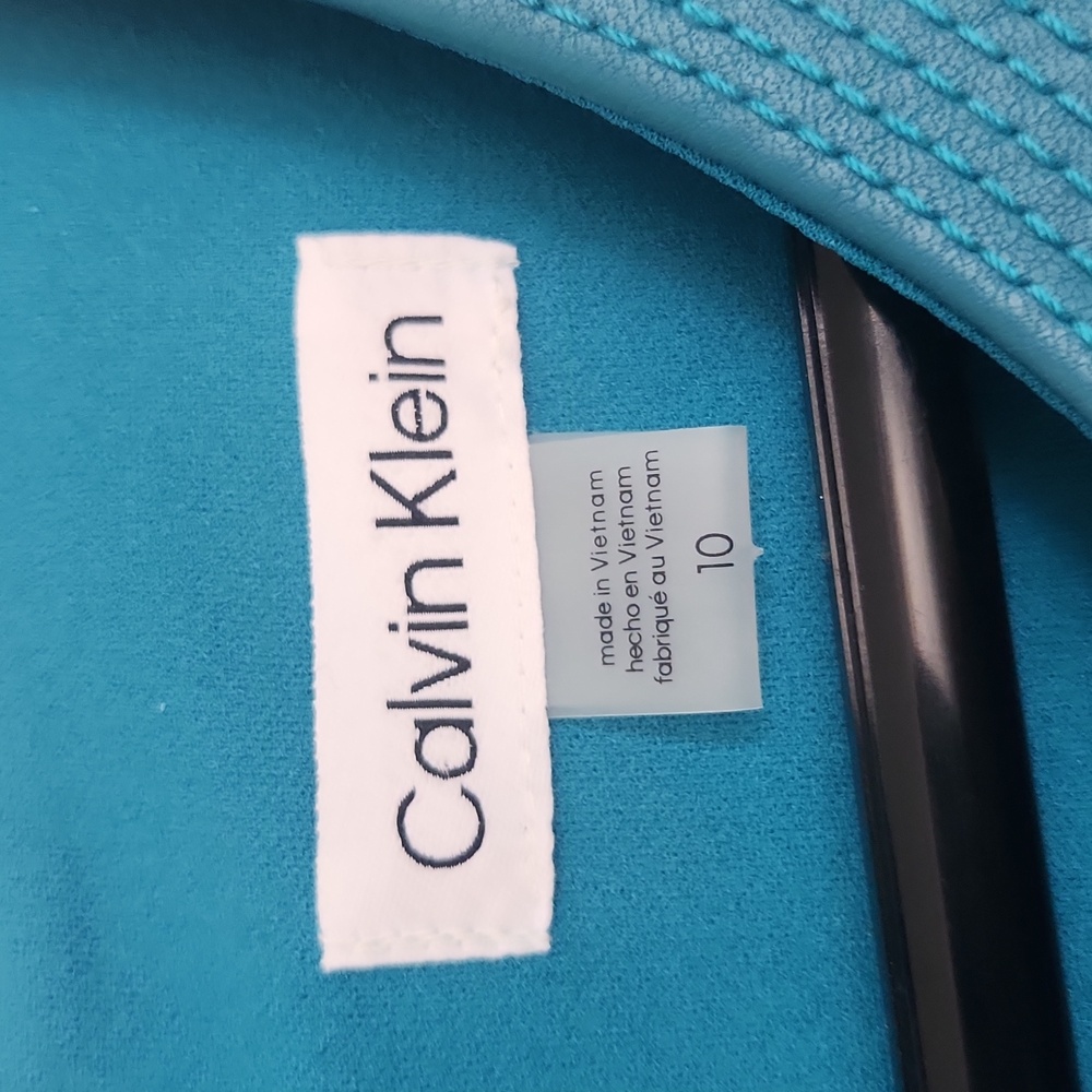 Calvin Klein Sleeveless Teal Jumpsuit - Picture 2 of 8